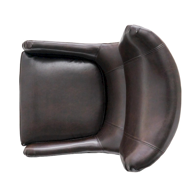 27 Fauteuil d'appoint à dossier haut avec dossier à oreilles et pieds en bouleau