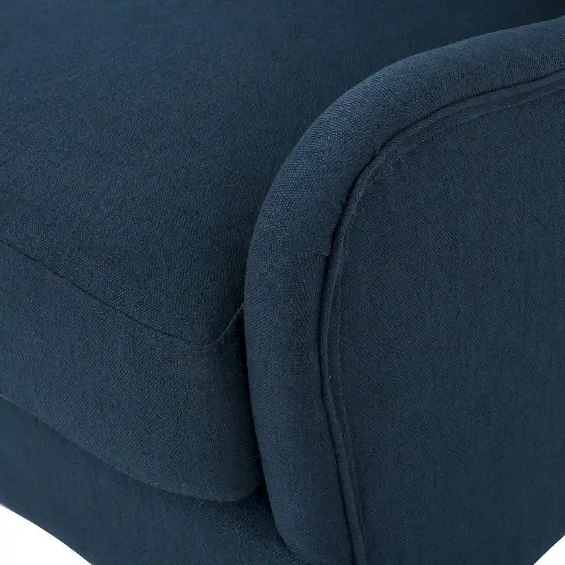 27 Fauteuil d'appoint à dossier haut avec dossier à oreilles et pieds en bouleau