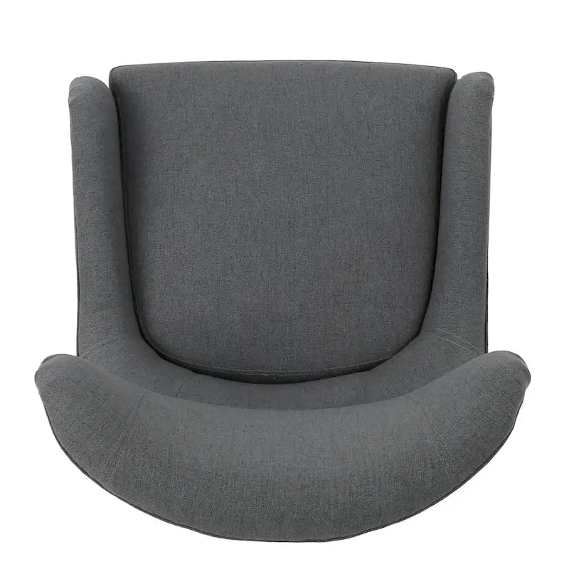 27 Fauteuil d'appoint à dossier haut avec dossier à oreilles et pieds en bouleau