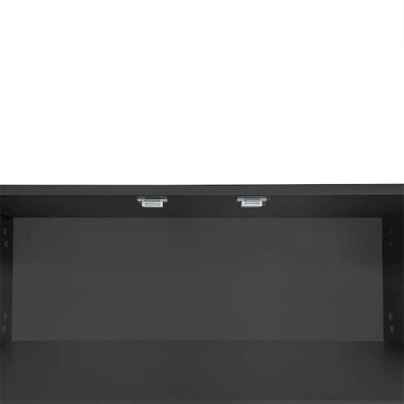 Banc à chaussures moderne avec rangement dissimulé et coussins rembourrés