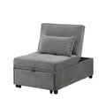 Fauteuil convertible 4-en-1 réglable en futon simple - 39,9 x 26,8