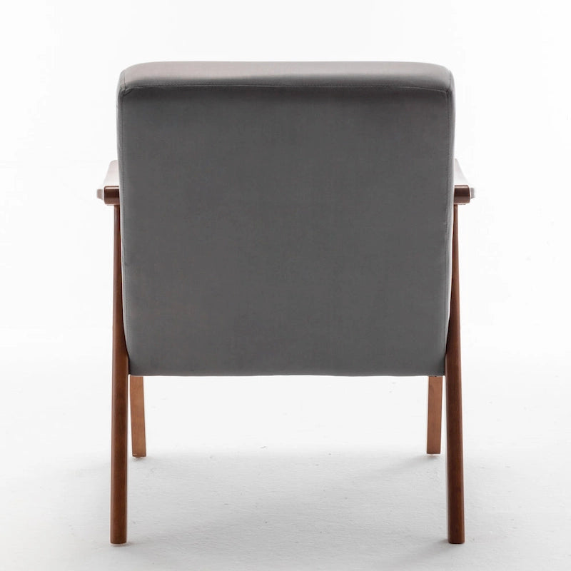 Fauteuil d'appoint en velours de 67 cm de large