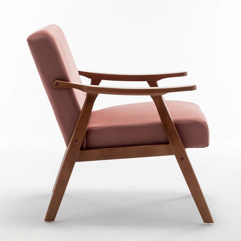 Fauteuil d'appoint en velours de 67 cm de large