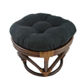 Repose-pieds Bali de 18 po avec coussin en micro-suède