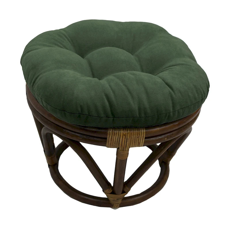 Repose-pieds Bali de 18 po avec coussin en micro-suède