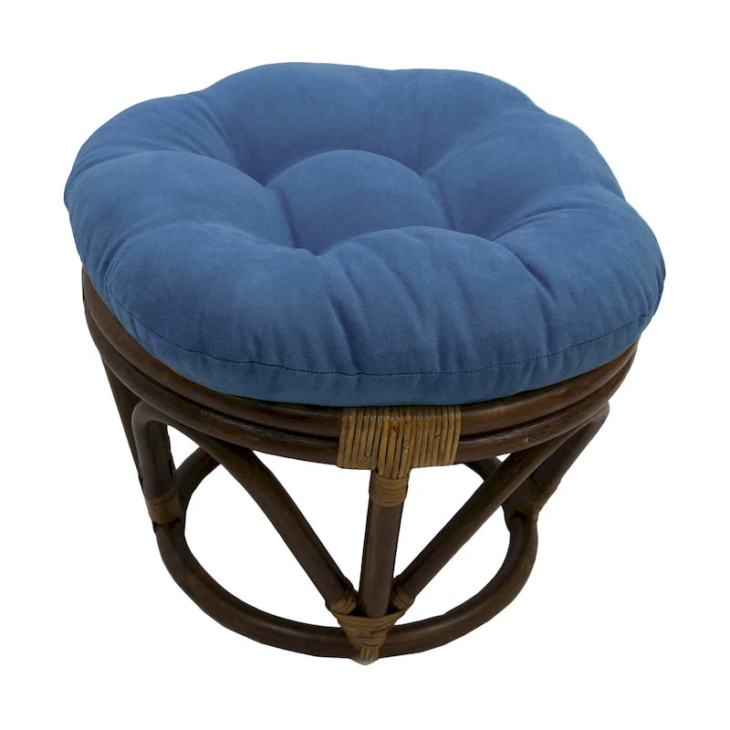 Repose-pieds Bali de 18 po avec coussin en micro-suède