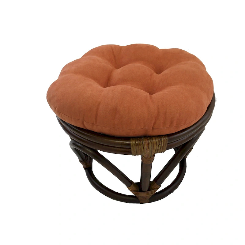 Repose-pieds Bali de 18 po avec coussin en micro-suède