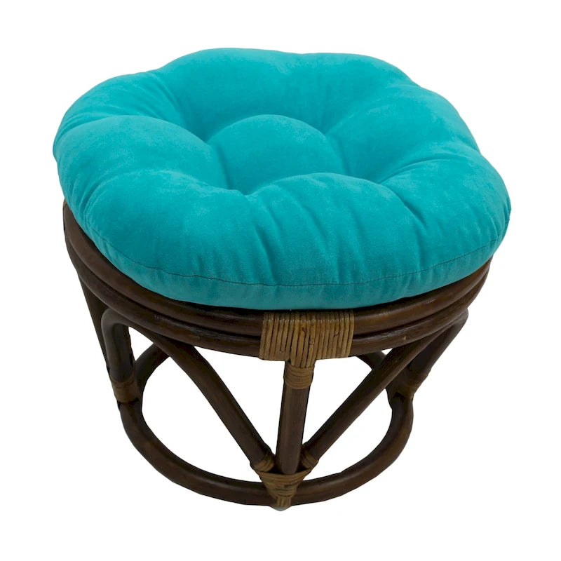 Repose-pieds Bali de 18 po avec coussin en micro-suède