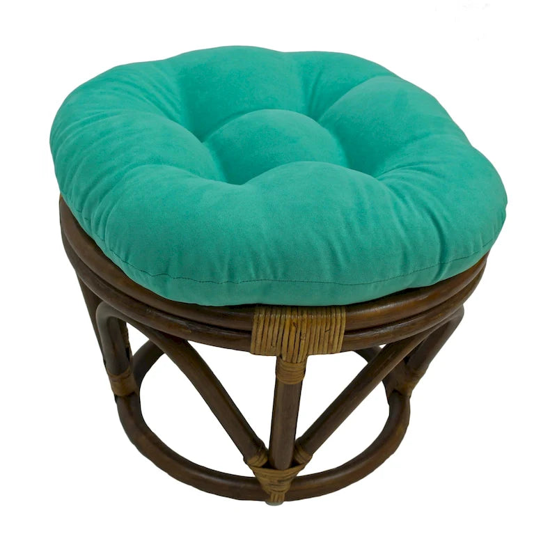 Repose-pieds Bali de 18 po avec coussin en micro-suède