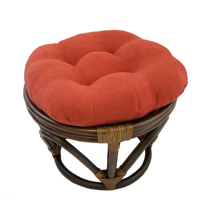 Repose-pieds Bali de 18 po avec coussin en micro-suède