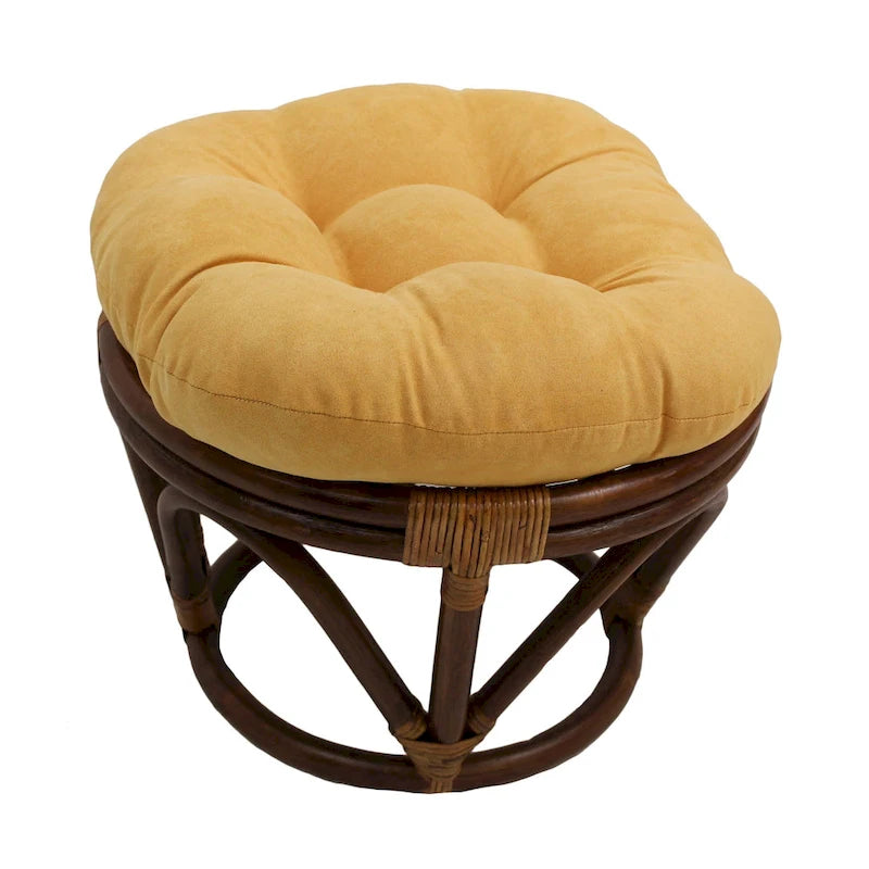 Repose-pieds Bali de 18 po avec coussin en micro-suède