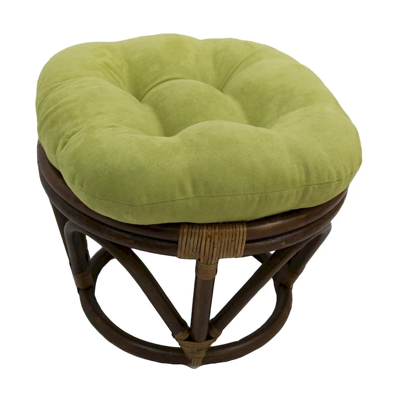 Repose-pieds Bali de 18 po avec coussin en micro-suède