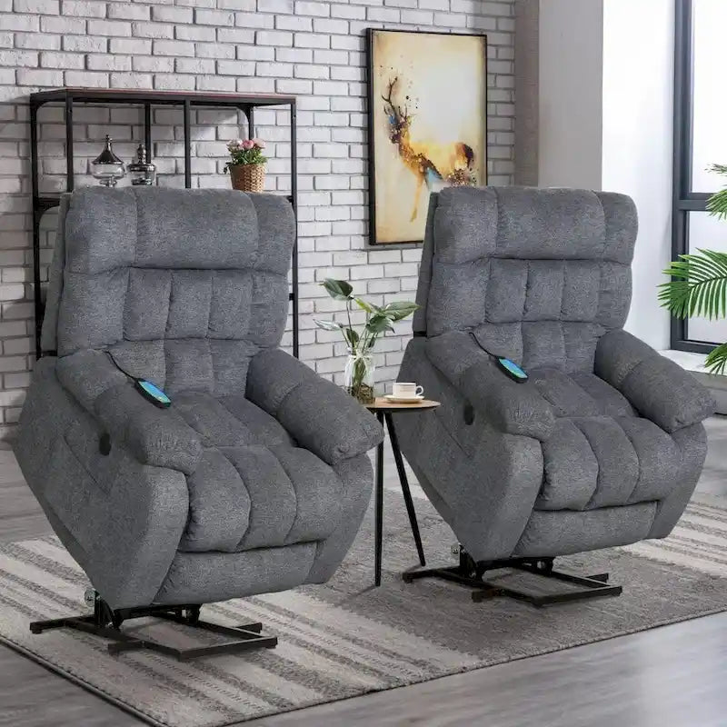 Fauteuil inclinable massant releveur pour personnes âgées