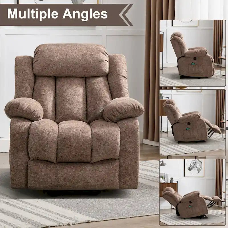 Fauteuil inclinable massant releveur pour personnes âgées