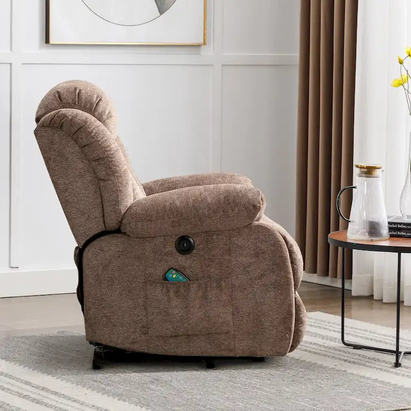 Fauteuil inclinable massant releveur pour personnes âgées