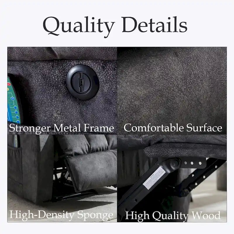 Fauteuil inclinable massant releveur pour personnes âgées