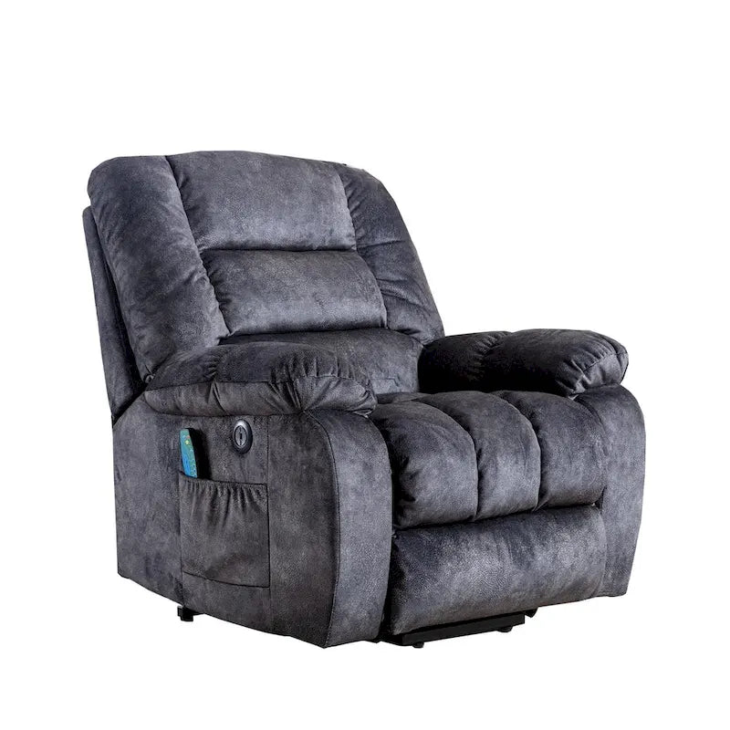 Fauteuil inclinable massant releveur pour personnes âgées