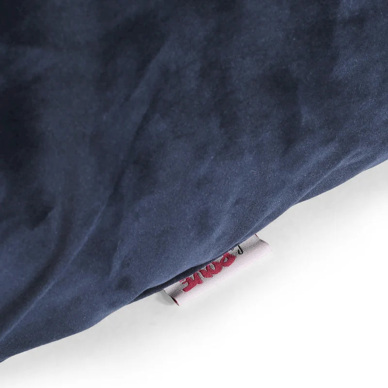 Fauteuil poire surdimensionné 2 places en velours avec accoudoirs