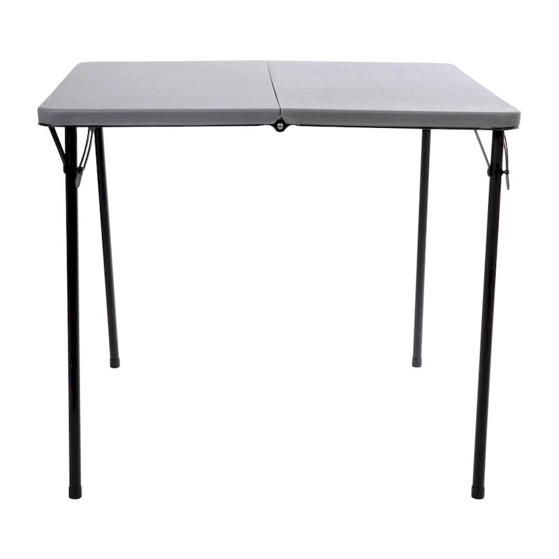 Table pliante carrée en plastique de 86,26 cm avec poignée de transport