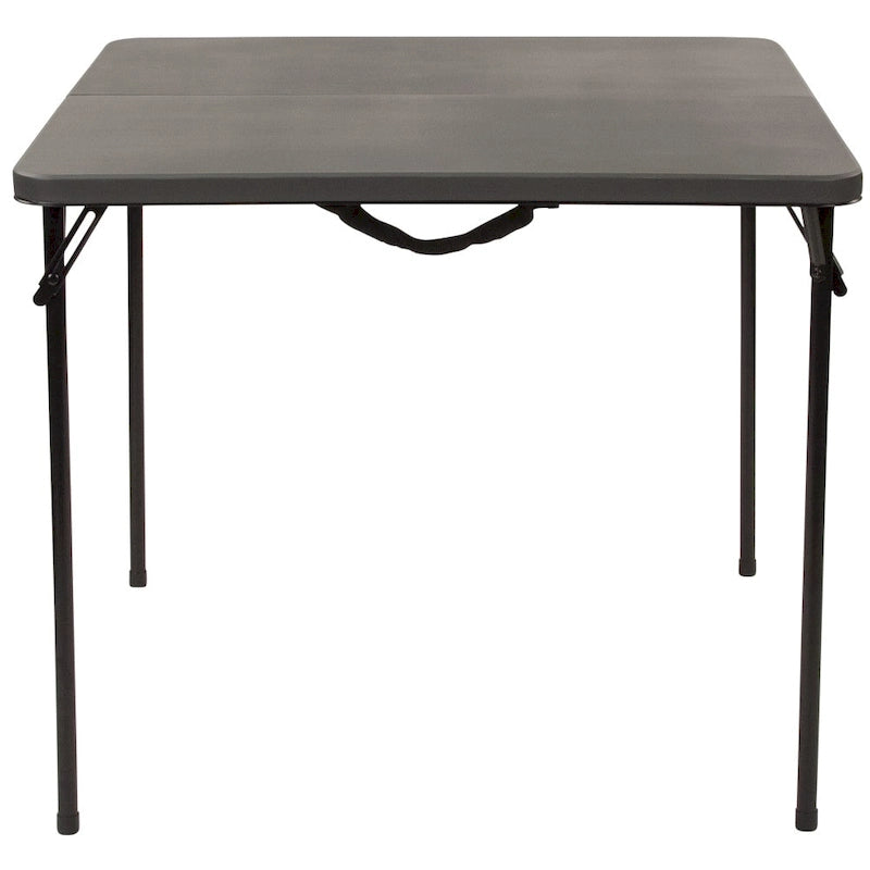 Table pliante carrée en plastique de 86,26 cm avec poignée de transport