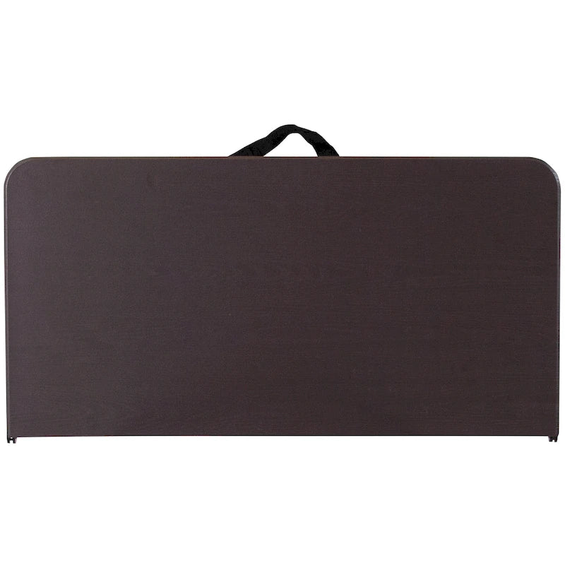 Table pliante carrée en plastique de 86,26 cm avec poignée de transport