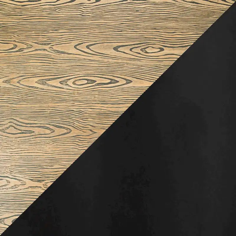 Table de bar/dînette industrielle ronde réglable, brun naturel et noir, 68,5 cm de large