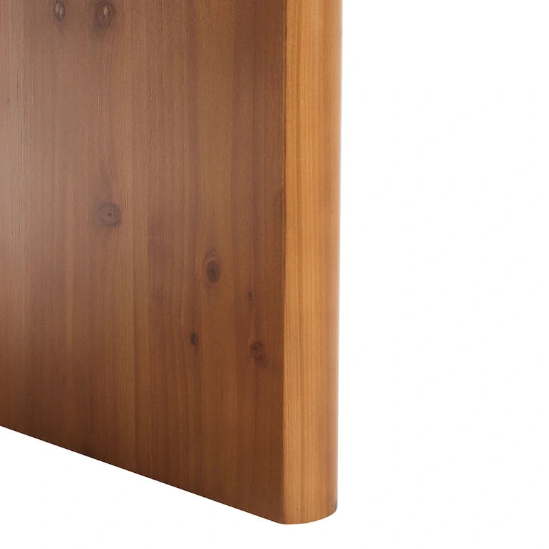 Table basse rectangulaire au style industriel rustique, marron chaud, 119 cm (L) x 58 cm (P) x 46 cm (H)