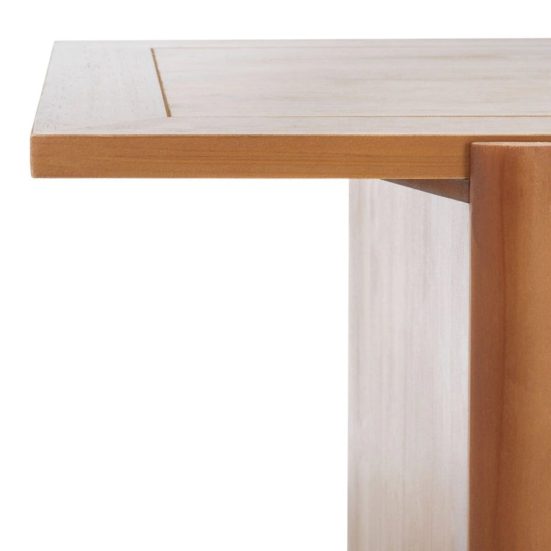 Table basse rectangulaire au style industriel rustique, marron chaud, 119 cm (L) x 58 cm (P) x 46 cm (H)