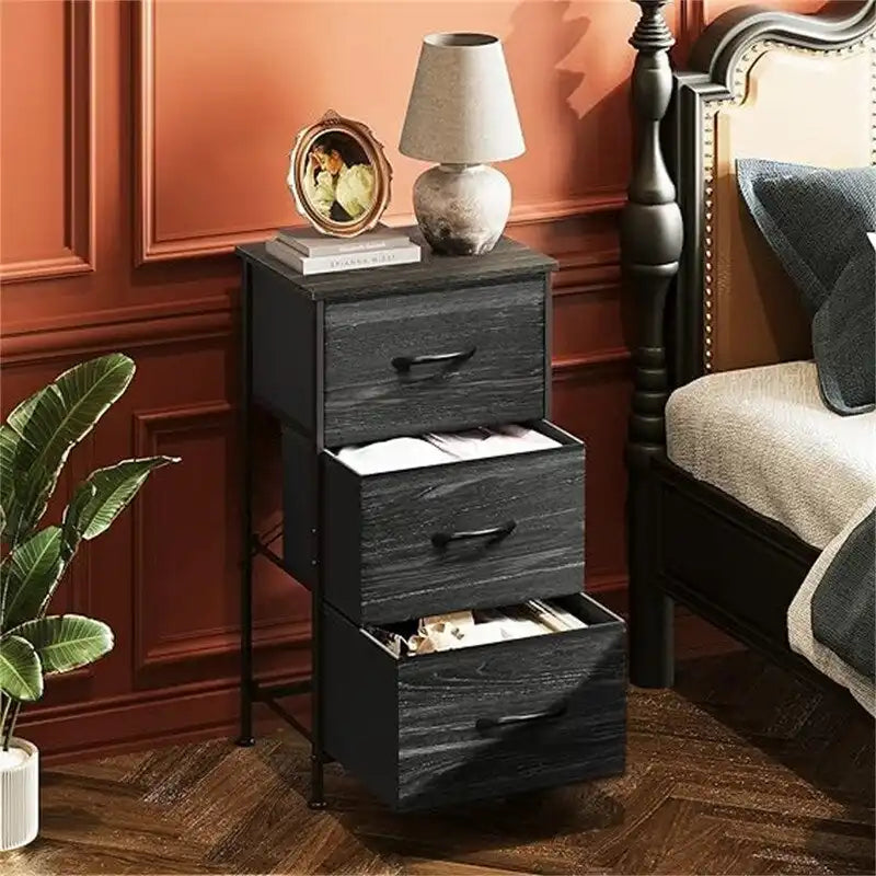 Commode de rangement à 3 tiroirs pour chambre à coucher