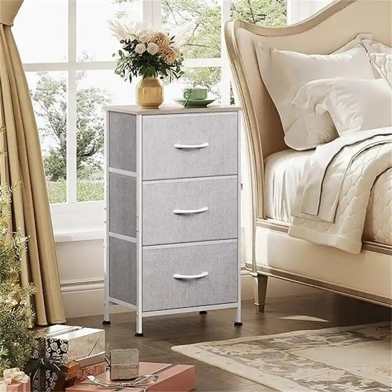 Commode de rangement à 3 tiroirs pour chambre à coucher