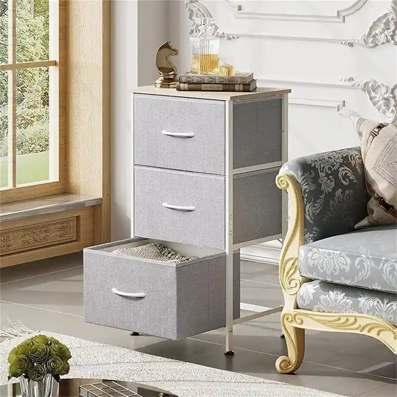 Commode de rangement à 3 tiroirs pour chambre à coucher
