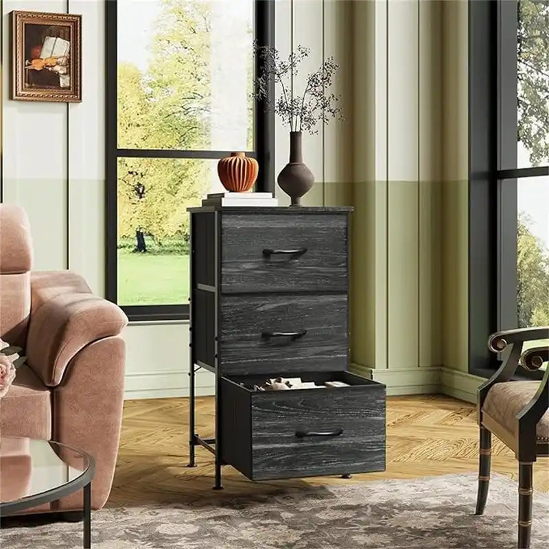 Commode de rangement à 3 tiroirs pour chambre à coucher