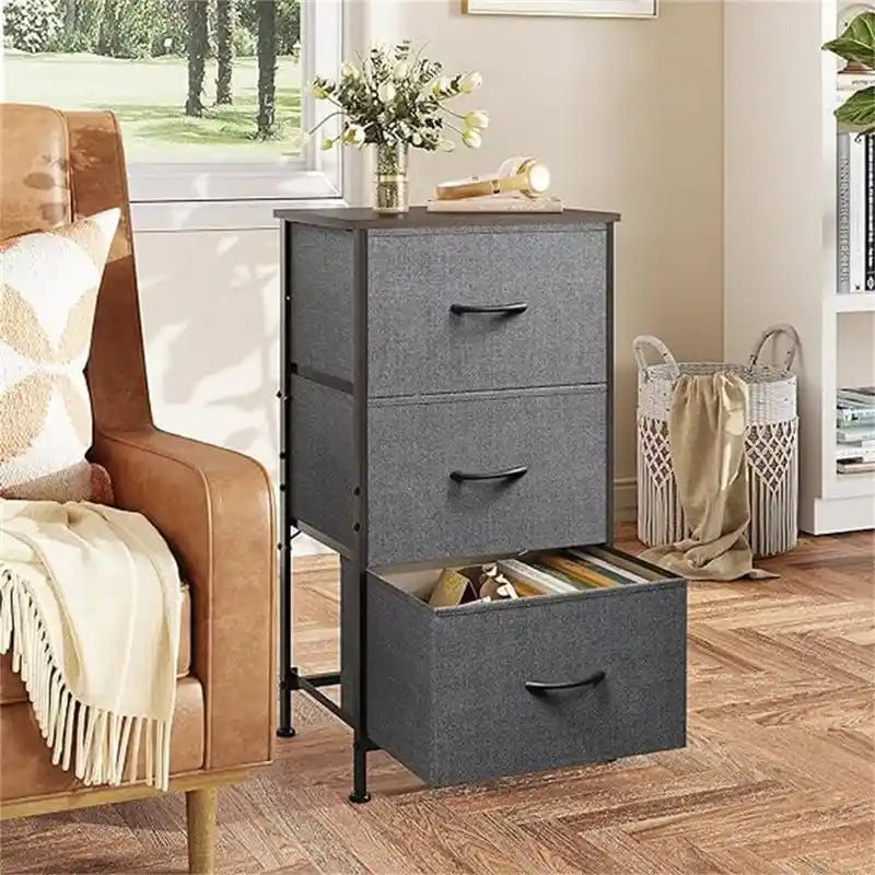 Commode de rangement à 3 tiroirs pour chambre à coucher