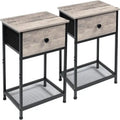 Tables de chevet pour petite chambre – 40 P x 30 L x 55 H cm