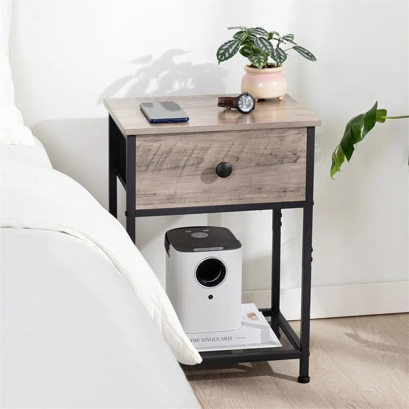 Tables de chevet pour petite chambre – 40 P x 30 L x 55 H cm