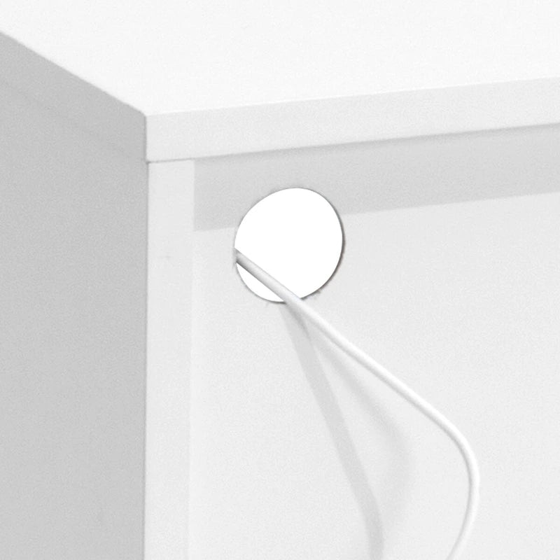 Meuble TV avec lumières LED, 151,6 cm de large