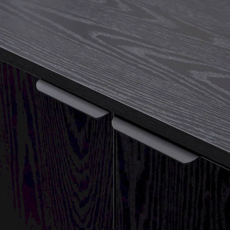 Meuble TV de 178 cm de large pour téléviseurs jusqu'à 198 cm, finition grain de bois