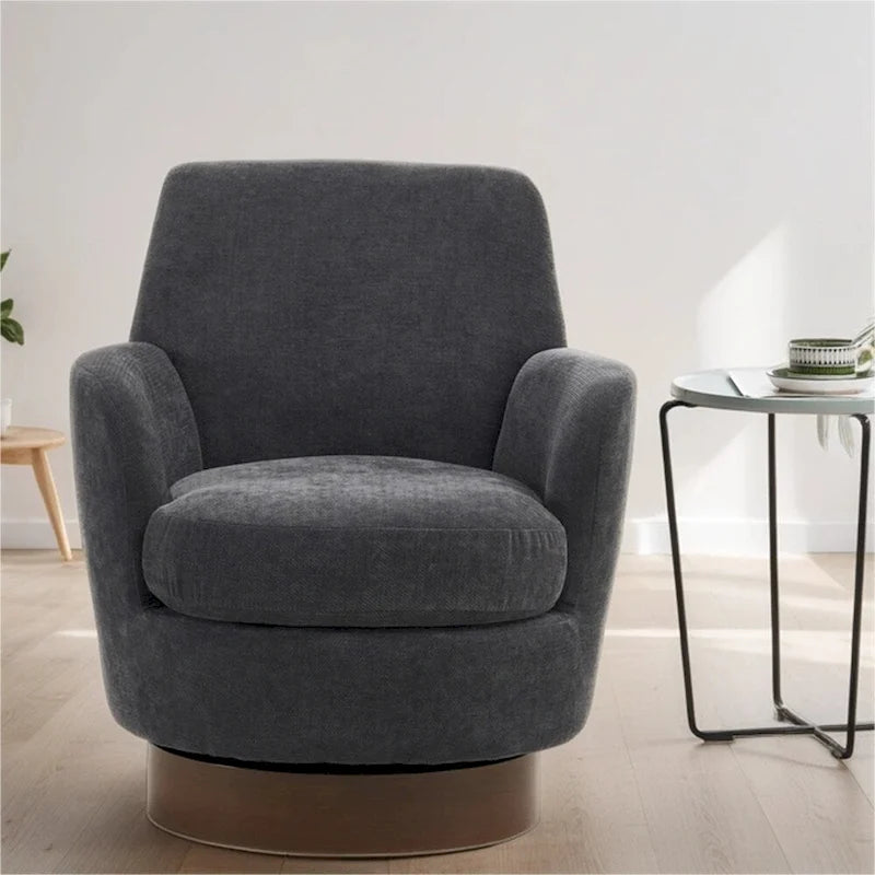 Fauteuil pivotant avec base en acier inoxydable