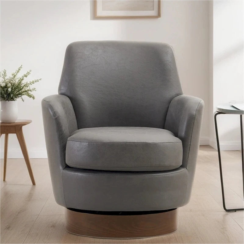 Fauteuil pivotant avec base en acier inoxydable