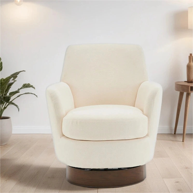 Fauteuil pivotant avec base en acier inoxydable