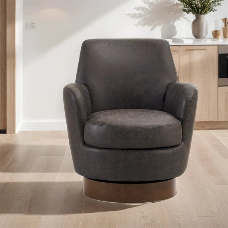 Fauteuil pivotant avec base en acier inoxydable
