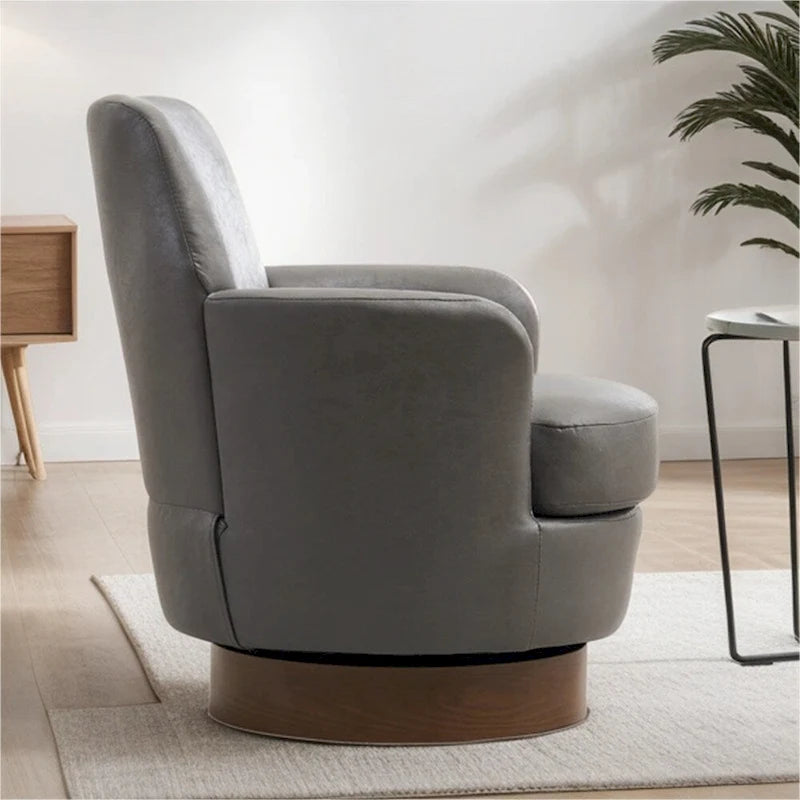 Fauteuil pivotant avec base en acier inoxydable