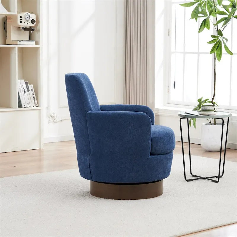 Fauteuil pivotant avec base en acier inoxydable