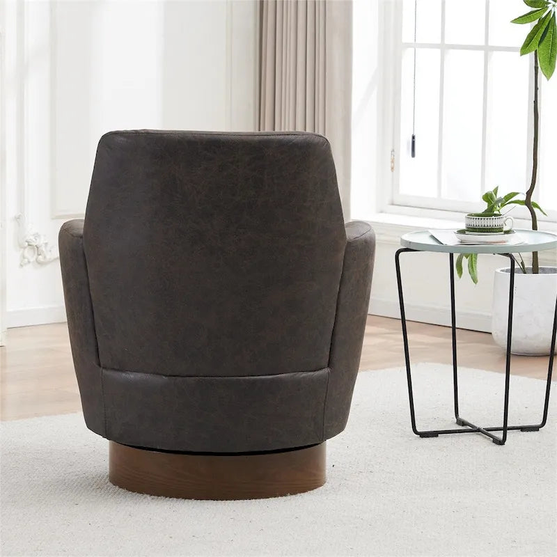 Fauteuil pivotant avec base en acier inoxydable