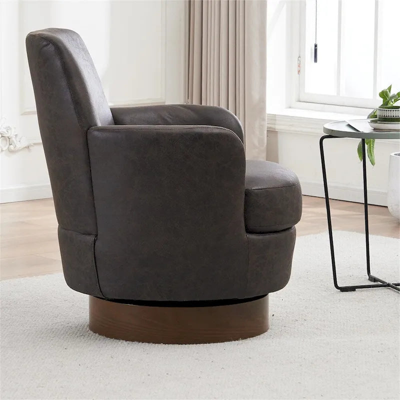 Fauteuil pivotant avec base en acier inoxydable