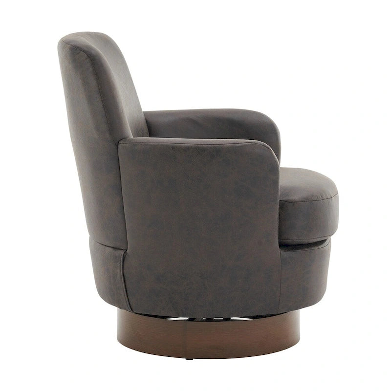 Fauteuil pivotant avec base en acier inoxydable