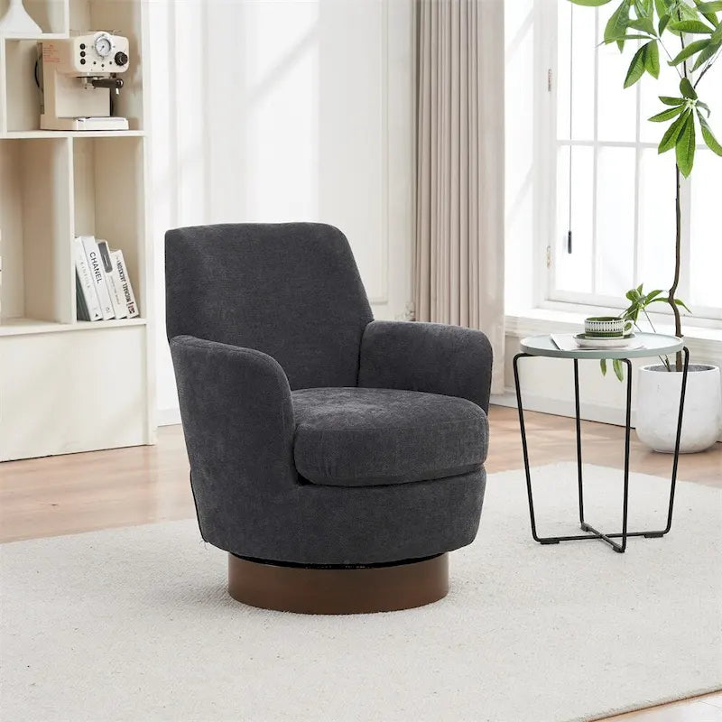 Fauteuil pivotant avec base en acier inoxydable