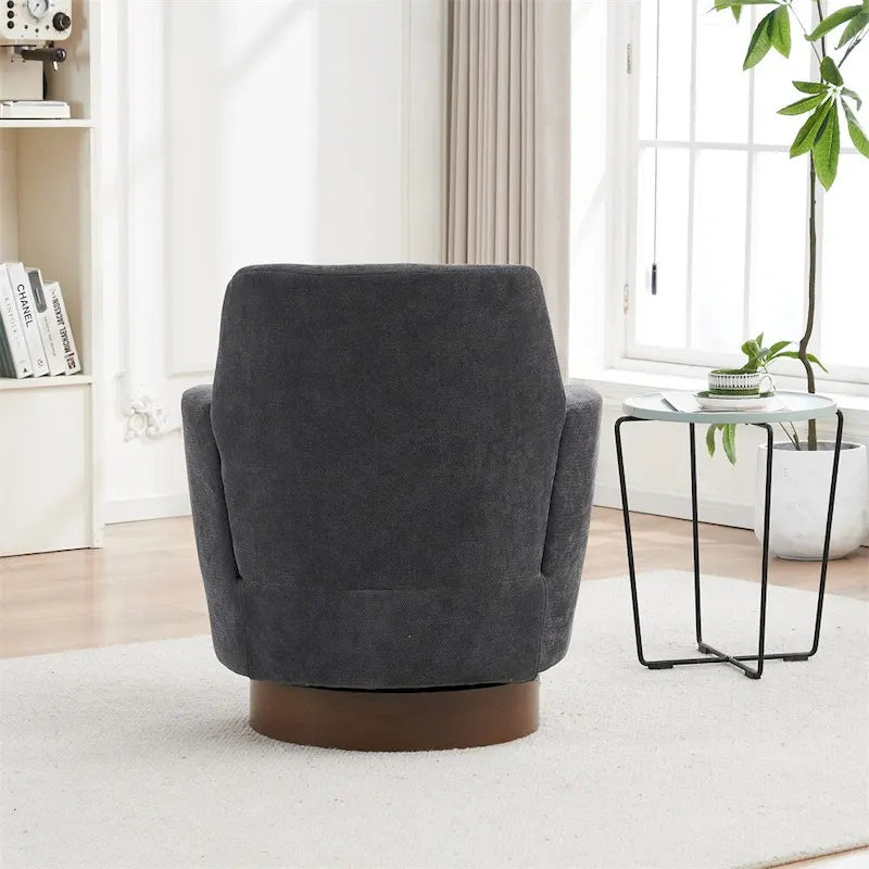 Fauteuil pivotant avec base en acier inoxydable