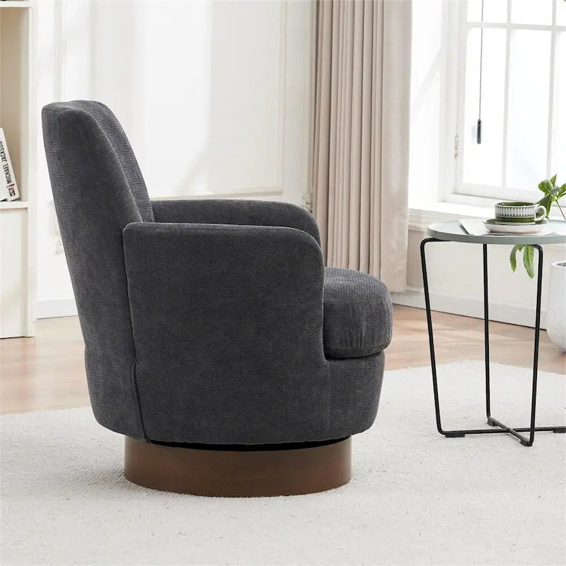 Fauteuil pivotant avec base en acier inoxydable