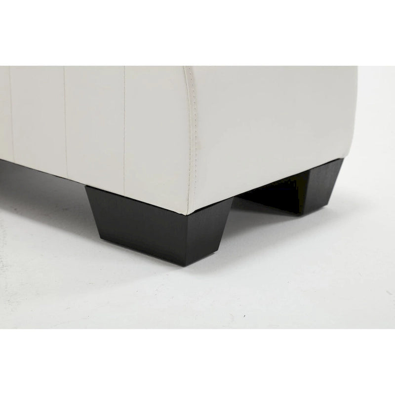 Chaise longue de yoga incurvée en similicuir moderne pour l'étirement et la relaxation